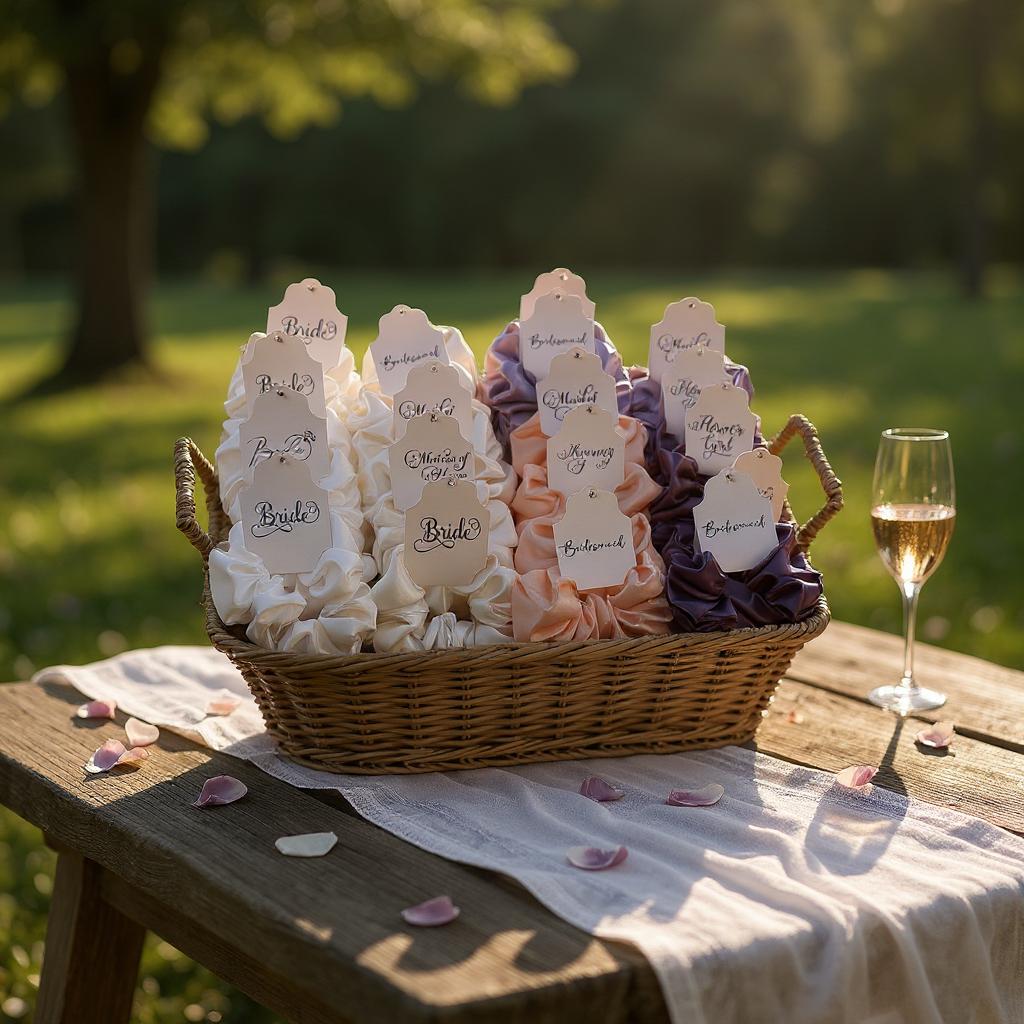 The Bridal Satin I Do Scrunchie Collection